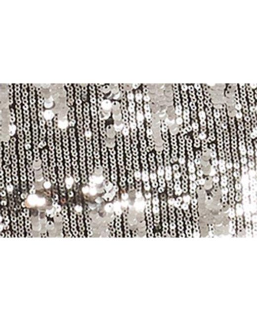 Dress the Population Black Dayton Sequin Long Sleeve Minidress