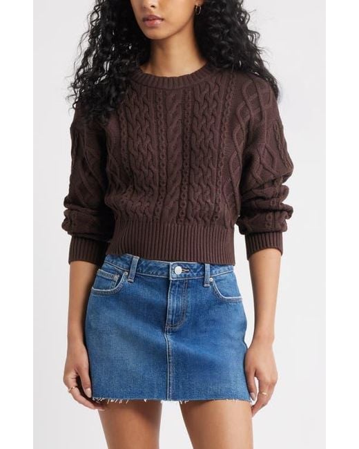 BP. Black Cable Pullover Sweater