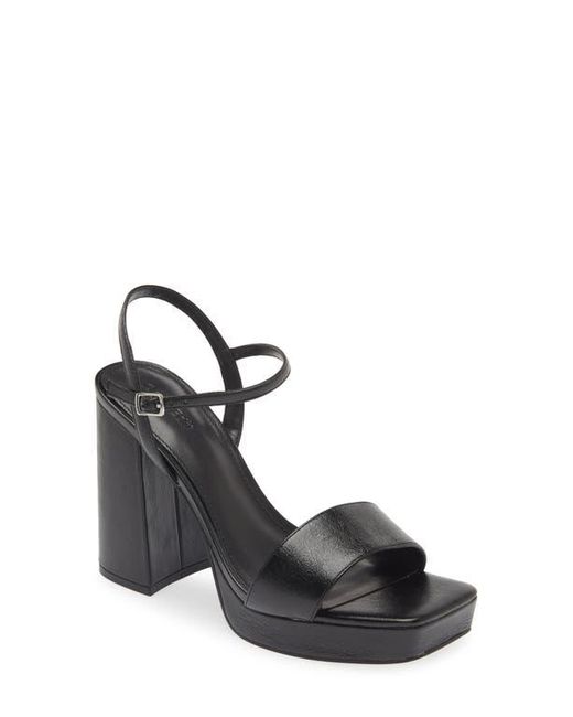 Open Edit Black Noella Ankle Strap Platform Sandal