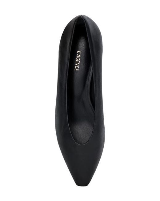L'Agence Blue Suzanne Pointed Toe Flat