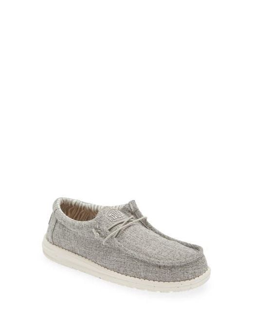 HeyDude Gray Wally Slip-On for men