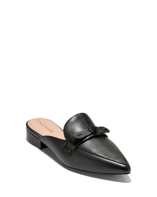 Cole Haan Black Piper Bow Mule