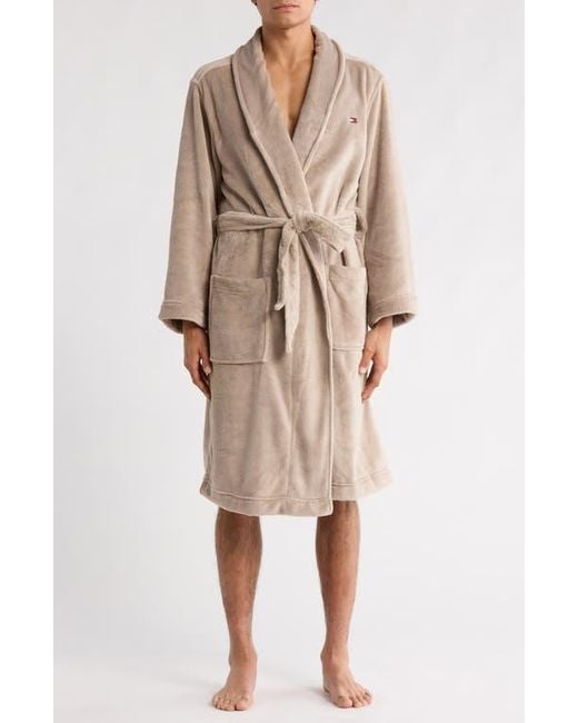 Tommy Hilfiger Natural Plush Fleece Robe for men