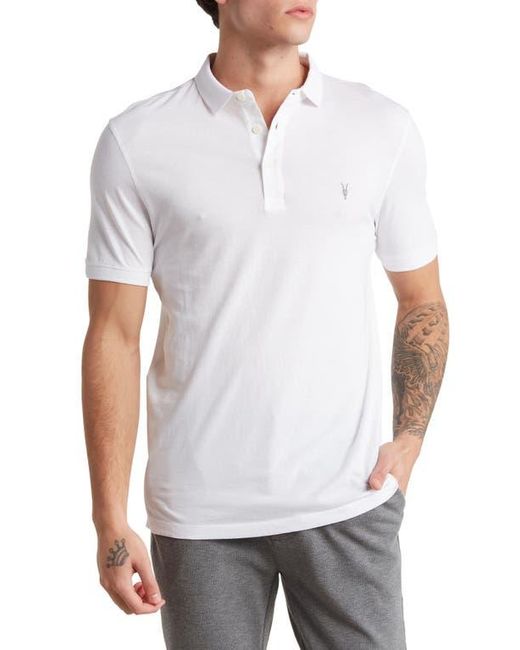 AllSaints White Vidal Polo for men