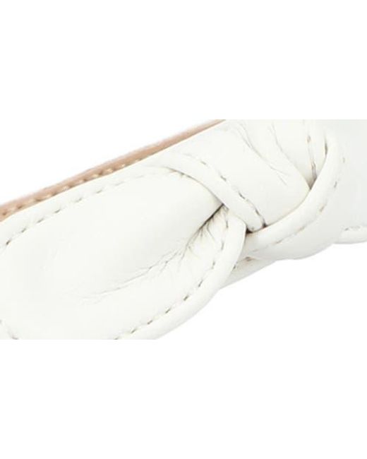 Journee Collection White Kristina Bow Strap Slide Sandal