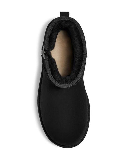 Ugg Black Classic Mini Bailey Zip Boot