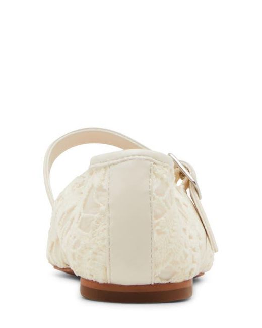 Steve Madden White Dreaming Mary Jane Flat