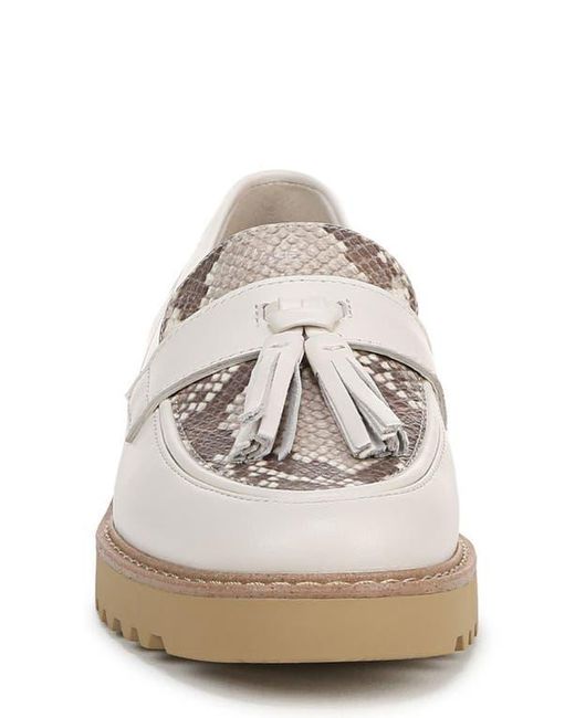 Franco Sarto White Carolynn Tassel Loafer