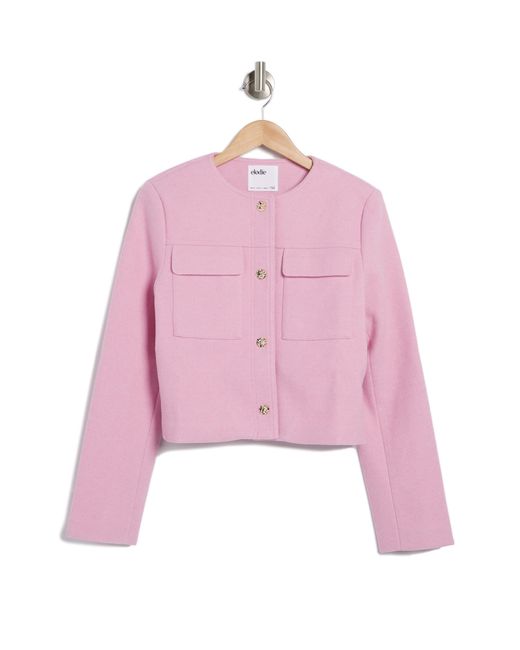 Elodie Pink Crop Jacket