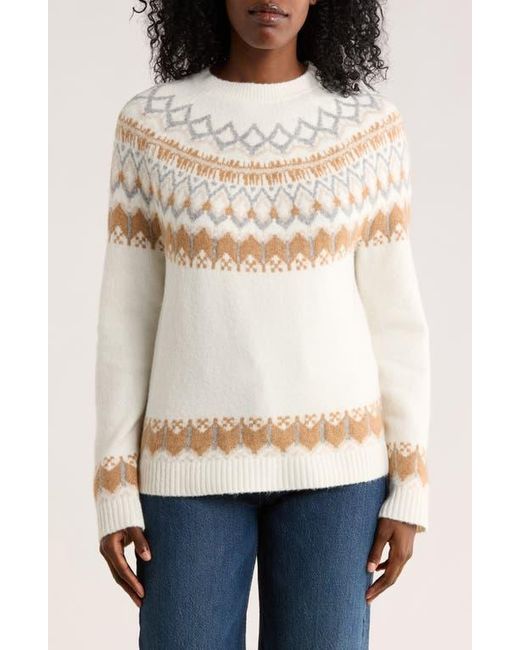 DKNY Multicolor Fair Isle Crewneck Sweater