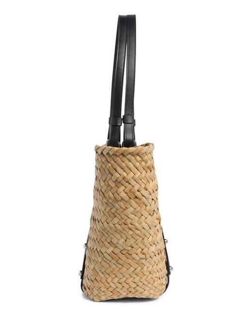Rebecca Minkoff Brown Woven Straw Tote