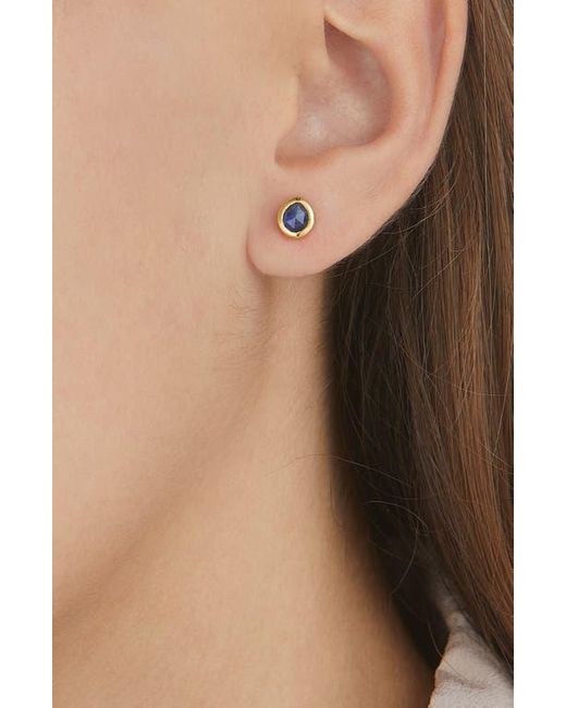Monica Vinader Blue Siren Mini Stud Earrings