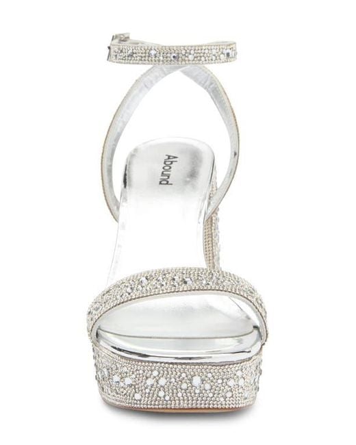 Abound White Monica Block Heel Platform Sandal
