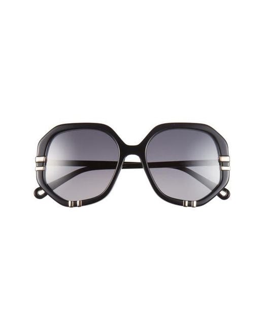 Chloé Blue Round Sunglasses