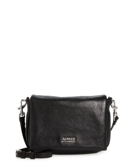 Aimee Kestenberg Black Wonder Double Zip Crossbody Bag