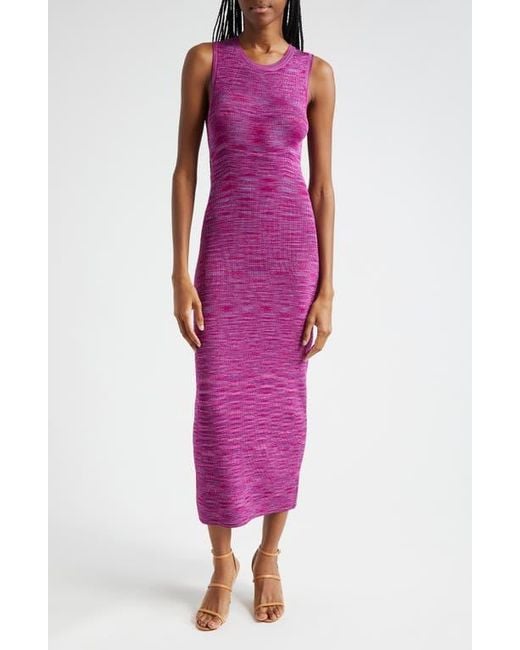 Ramy Brook Pink Priscilla Space Dye Knit Dress