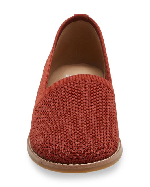 Eileen Fisher Red Demi Knit Flat In Serrano Stretch Knit At Nordstrom Rack