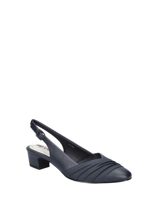 Easy Street Blue Bates Slingback Pump