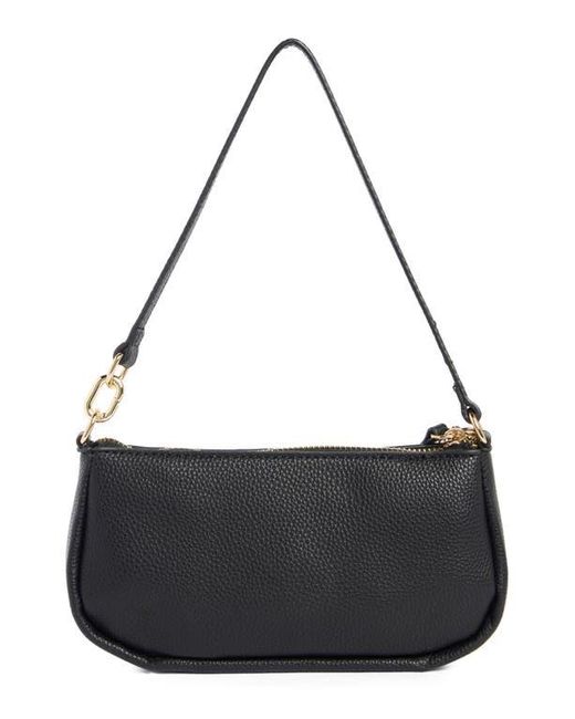 Nanette Lepore Black Frannie Convertible Baguette Shoulder Bag