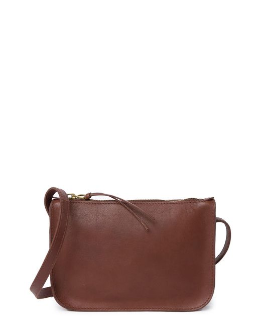 Madewell Brown Simple Pouch Crossbody Bag In Soft Mahogany At Nordstrom Rack