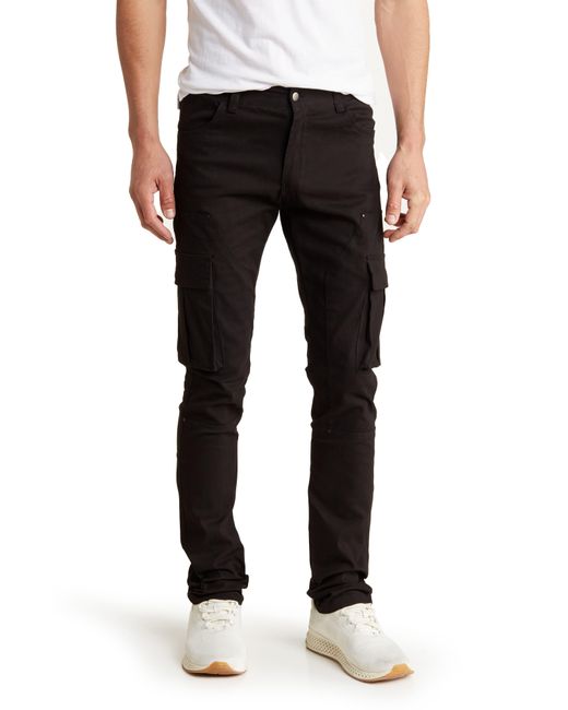 American Stitch Stretch Cotton Twill Cargo Pants in Black for Men | Lyst