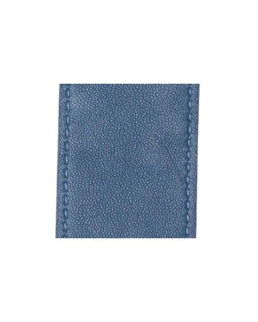 Longchamp Blue Star Leather Bag Strap for men