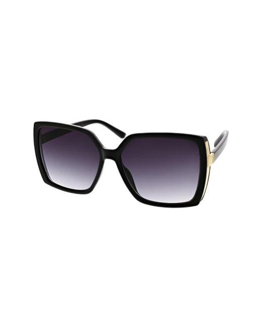 BCBGMAXAZRIA Purple 52Mm Gradient Square Sunglasses