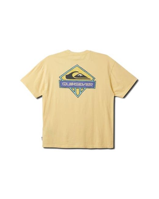 Quiksilver Yellow Crystal Jet Graphic T-Shirt for men