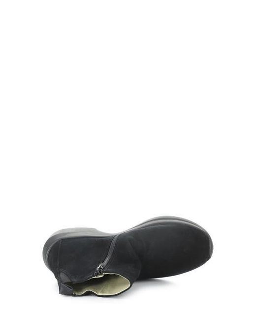Softinos Black Gujy Platform Wedge Bootie