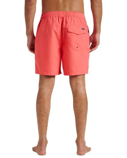 Quiksilver Red Everyday Volley 15-Inch Swim Trunks for men