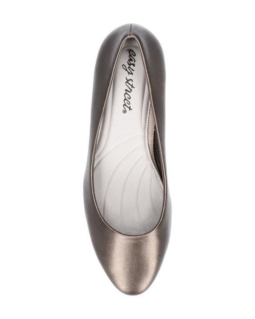 Easy Street Brown Elegant Round Toe Pumps