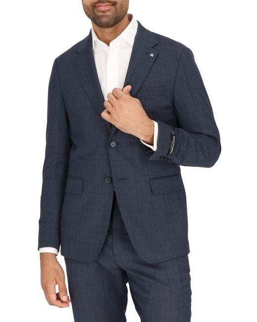 Scotch & Soda Blue Check Stretch Wool Sport Coat for men
