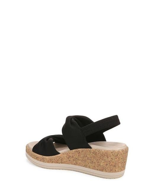 LifeStride Black Riley Slingback Wedge