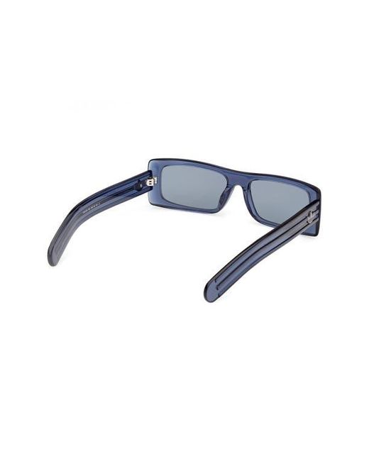 Adidas Blue Rectangular Sunglasses for men