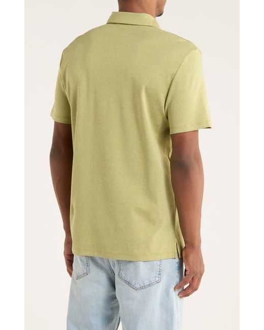 Calvin Klein Green Interlock Textured Polo for men