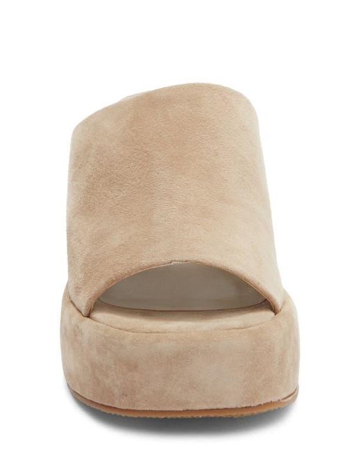 Steve Madden Natural Shanton Platform Slide Sandal