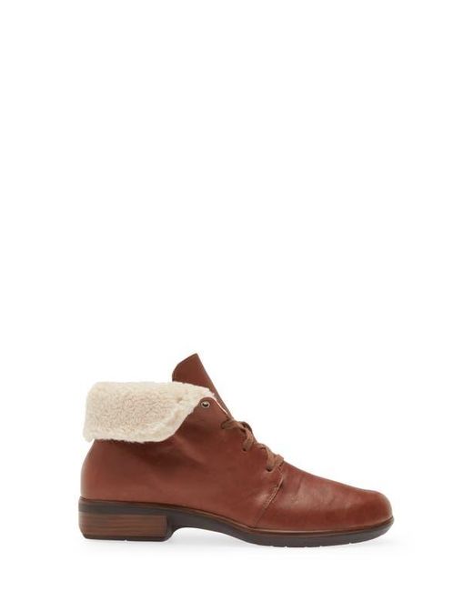 Naot Brown Pali Faux Shearling Lined Bootie