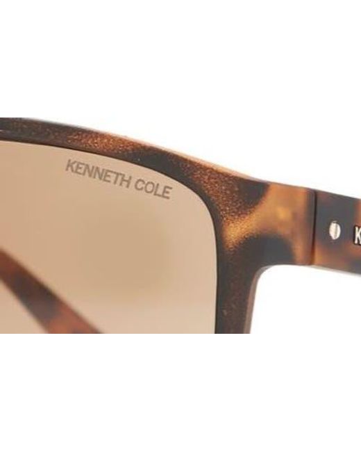 Kenneth Cole Natural 66Mm Rectangle Sunglasses for men