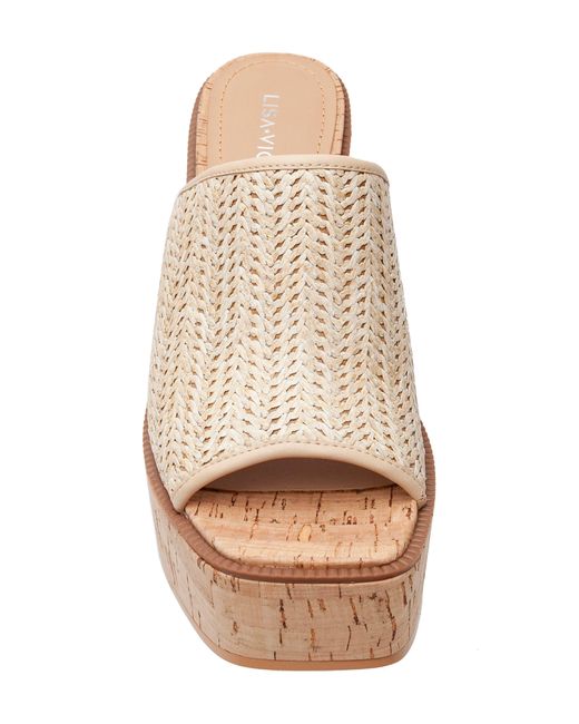 Lisa Vicky Juicy Platform Sandal in Natural | Lyst