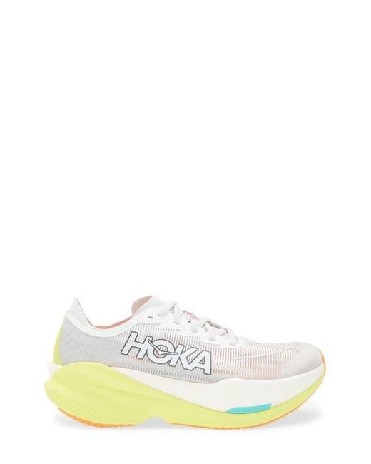 Hoka One One White Mach X 2 Running Shoe for men