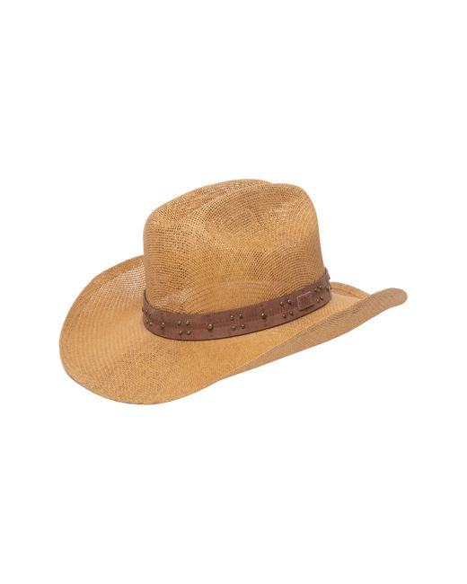 Frye Natural Studded Band Cowboy Hat