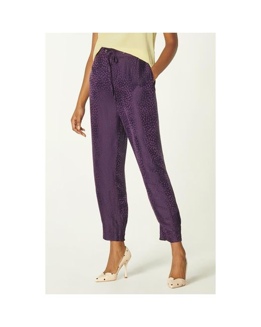 L.K.Bennett Purple Byrony Pull-On Pants