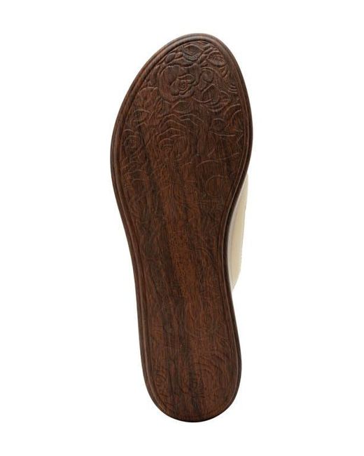 Alegria By Pg Lite White Triniti Platform Wedge Slide Sandal