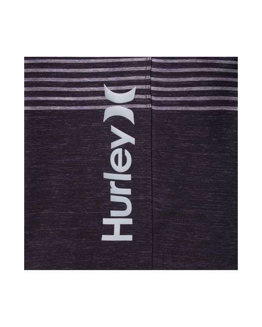 Hurley Black Epic Ombré Stripe Swim Trunks for men