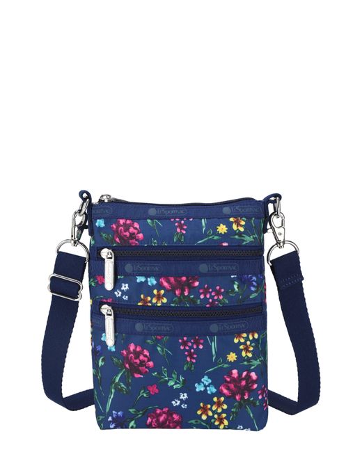 LeSportsac Triple Zip Crossbody Bag in Blue Lyst