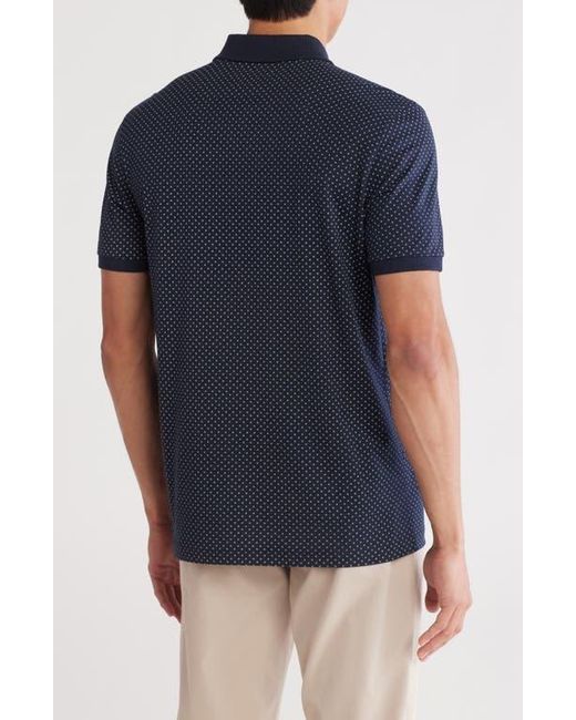 Original Penguin Blue Ditsy Diamond Cotton Jersey Polo for men