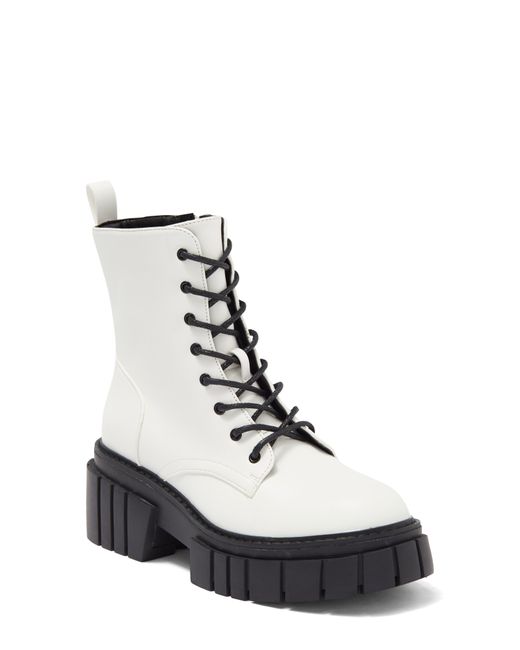 Madden Girl Philly Lug Sole Combat Boot In White Paris At Nordstrom ...
