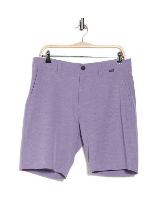 Travis Mathew Purple Switchbacks Hybrid Shorts for men