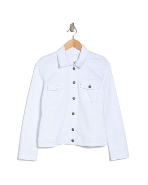 Kut From The Kloth White Magnolia Shirt Jacket
