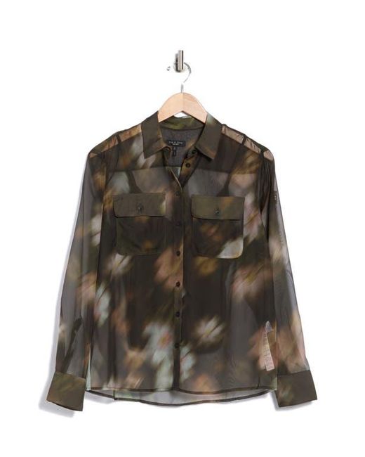 Rag & Bone Black Sonica Button-Up Shirt